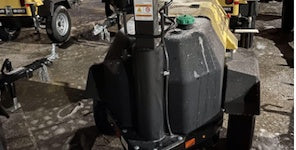 2021 Allmand NLV3GR (4) LED Light Fixture 350W, 23' Vertical Mast, 3kW Prime, Towable, Deep Sea L401, Leveling Jacks, Yanmar T4F 5.8hp