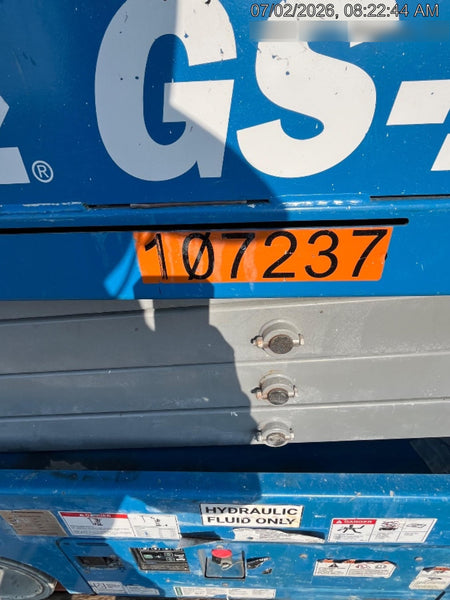 2020 Genie GS-1930 Solid Non Marking Tires, Beacon, Folding rails with half height swing gate, 800W Inverter