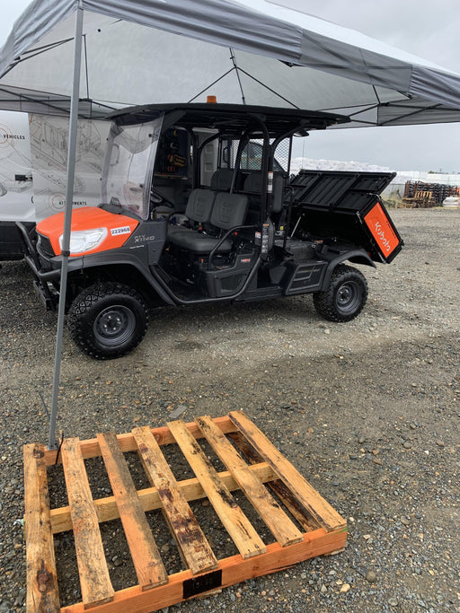 2022 Kubota RTV-X1140W-H Plastic Canopy, Windshield Acrylic Clear, LED Strobe Light, Wire Harness Kit, Back up Alarm