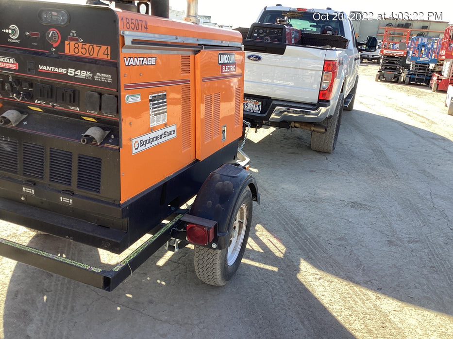 2021 Lincoln Electric Vantage 549X Ready Pak 3, ORANGE (includes trailer, cable rack, fender light kit)