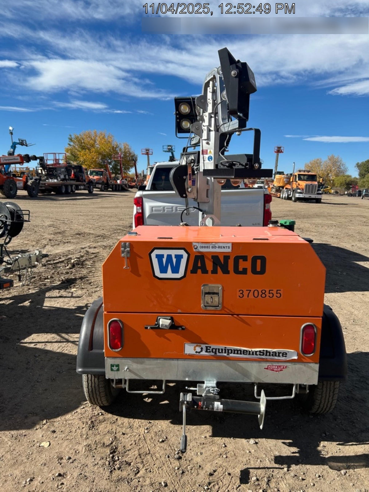 2023 Wanco WLTT-4MM4K Diesel, Deep Sea Controller, Shore Power Plug, Auto Start, (4) 350W LED Floodlights, 4kW Generator, 60 Gal Fuel Tank, 2" Ball, T3