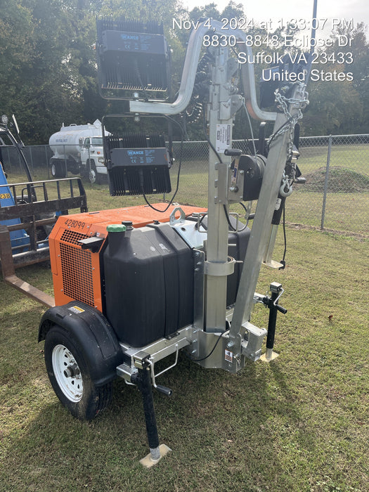 2024 Wanco WLTT-4MM4K Diesel, Deep Sea Controller, Shore Power Plug, Auto Start, (4) 350W LED Floodlights, 4kW Generator, 60 Gal Fuel Tank, 2" Ball, T3