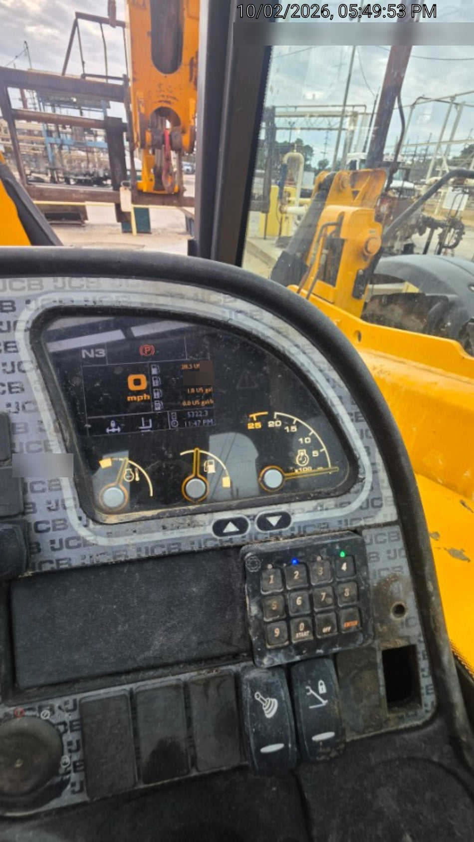 2020 JCB 510-56 Canopy, Solid Tires, Work Lights, Beacon, Aux Hydraulics, Back up Alarm, Lifting Eye, ES Decals
