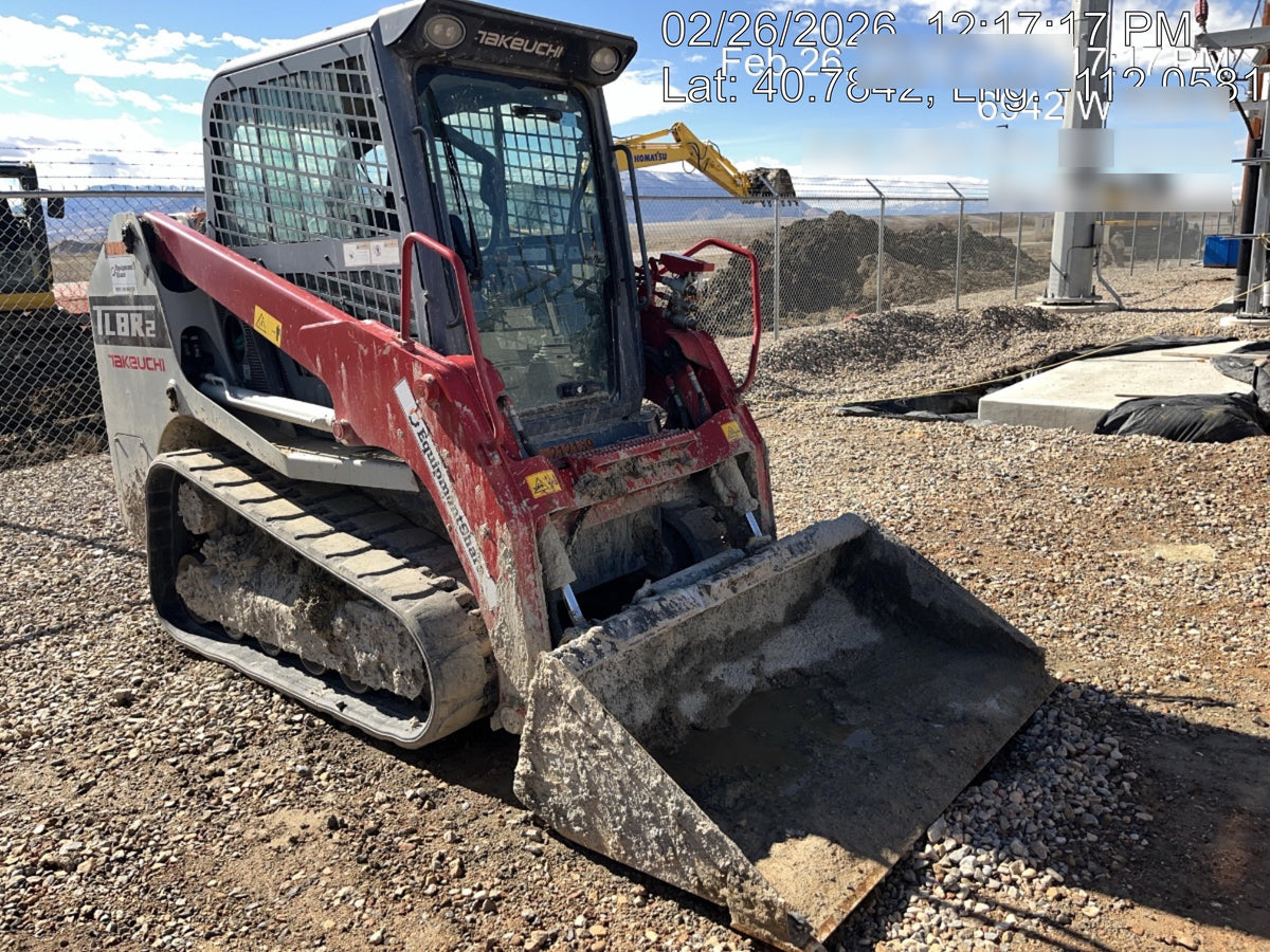 2022 Takeuchi TL8R2-CR 74hp Kubota Diesel, Cab/Heat/Air, Rubber Tracks, Hydraulic QC