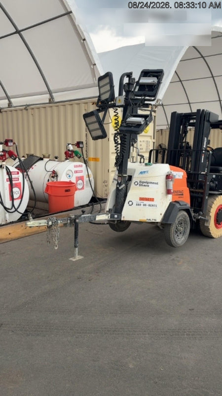 2023 Generac MLT2 Diesel, Flex Switch 120V Input, Powerzone Controller, 
(4) 320W LED Lights, 4kW Generator, 39.9 Gal Fuel Tank, 2" Ball, T3