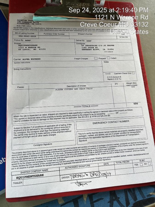 2024 LINCOLN ELECTRIC TOMAHAWK 30 AIR