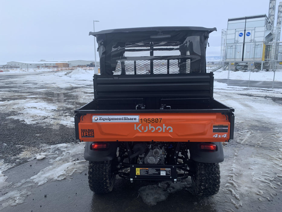 2022 Kubota RTV-X1140W-H Plastic Canopy, Windshield Acrylic Clear, LED Strobe Light, Wire Harness Kit, Back up Alarm