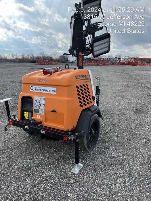 2023 Generac MLT2 Diesel, Flex Switch 120V Input, Powerzone Controller, 
(4) 320W LED Lights, 4kW Generator, 39.9 Gal Fuel Tank, 2" Ball, T3