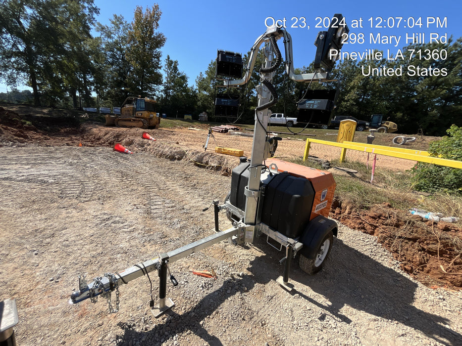 2024 Wanco WLTT-4MM4K Diesel, Deep Sea Controller, Shore Power Plug, Auto Start, (4) 350W LED Floodlights, 4kW Generator, 60 Gal Fuel Tank, 2" Ball, T3