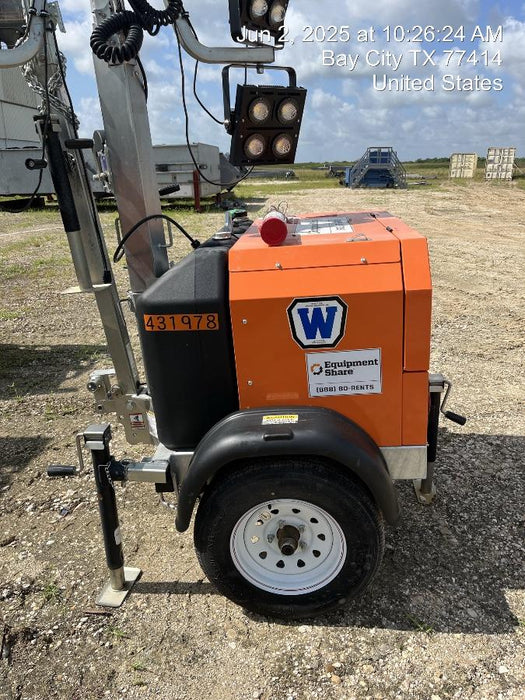 2024 Wanco WLTT-4MM4K Diesel, Deep Sea Controller, Shore Power Plug, Auto Start, (4) 350W LED Floodlights, 4kW Generator, 60 Gal Fuel Tank, 2" Ball, T3