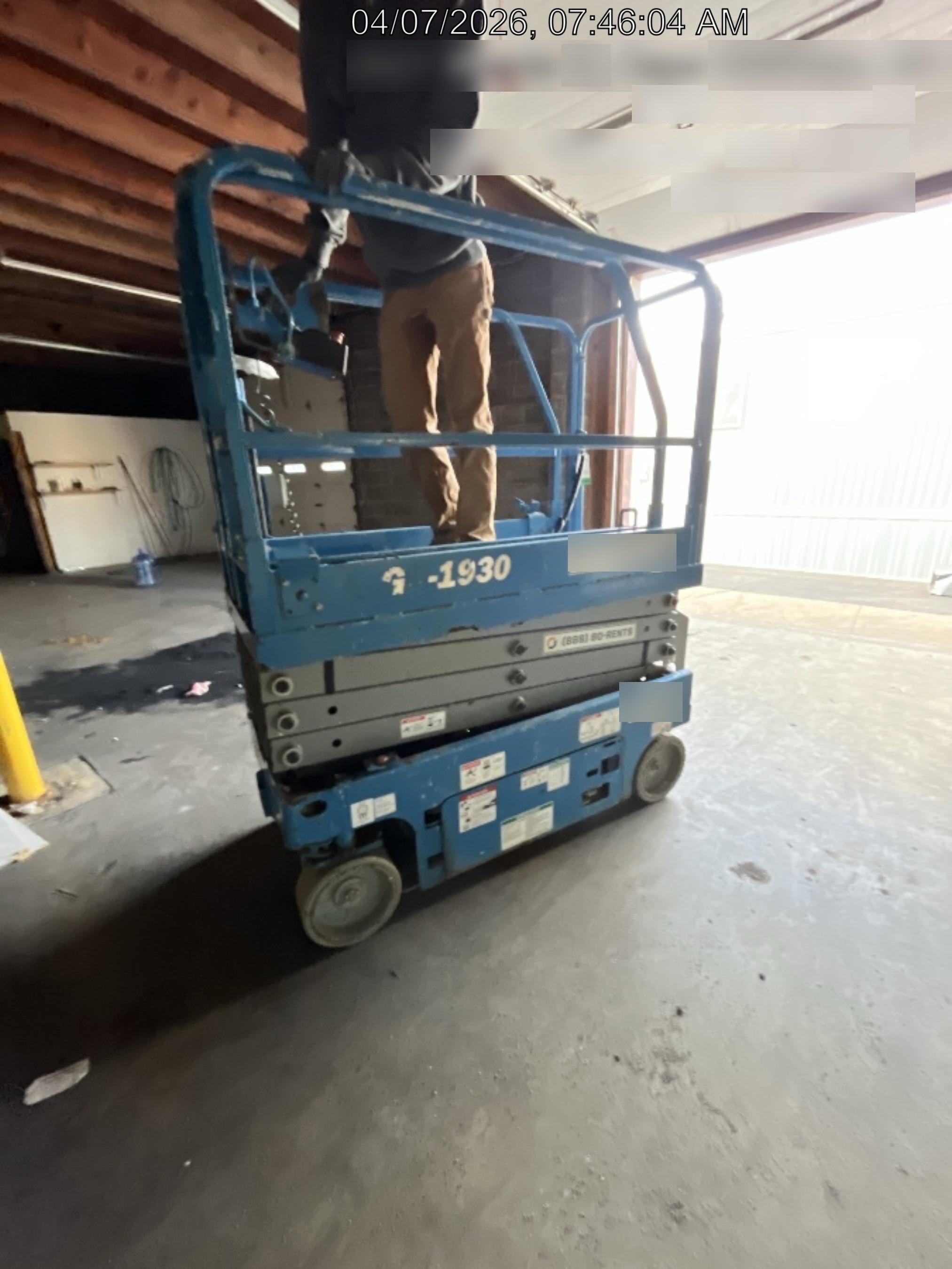 2019 Genie GS-1930 Fixed Rails with Chain Entry