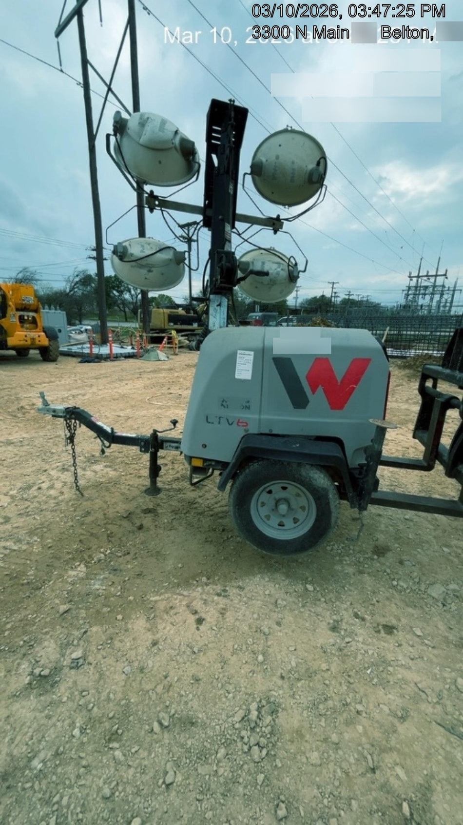 Wacker Neuson LTV6K-MH Wacker Neuson LTV6K Towable Light Tower