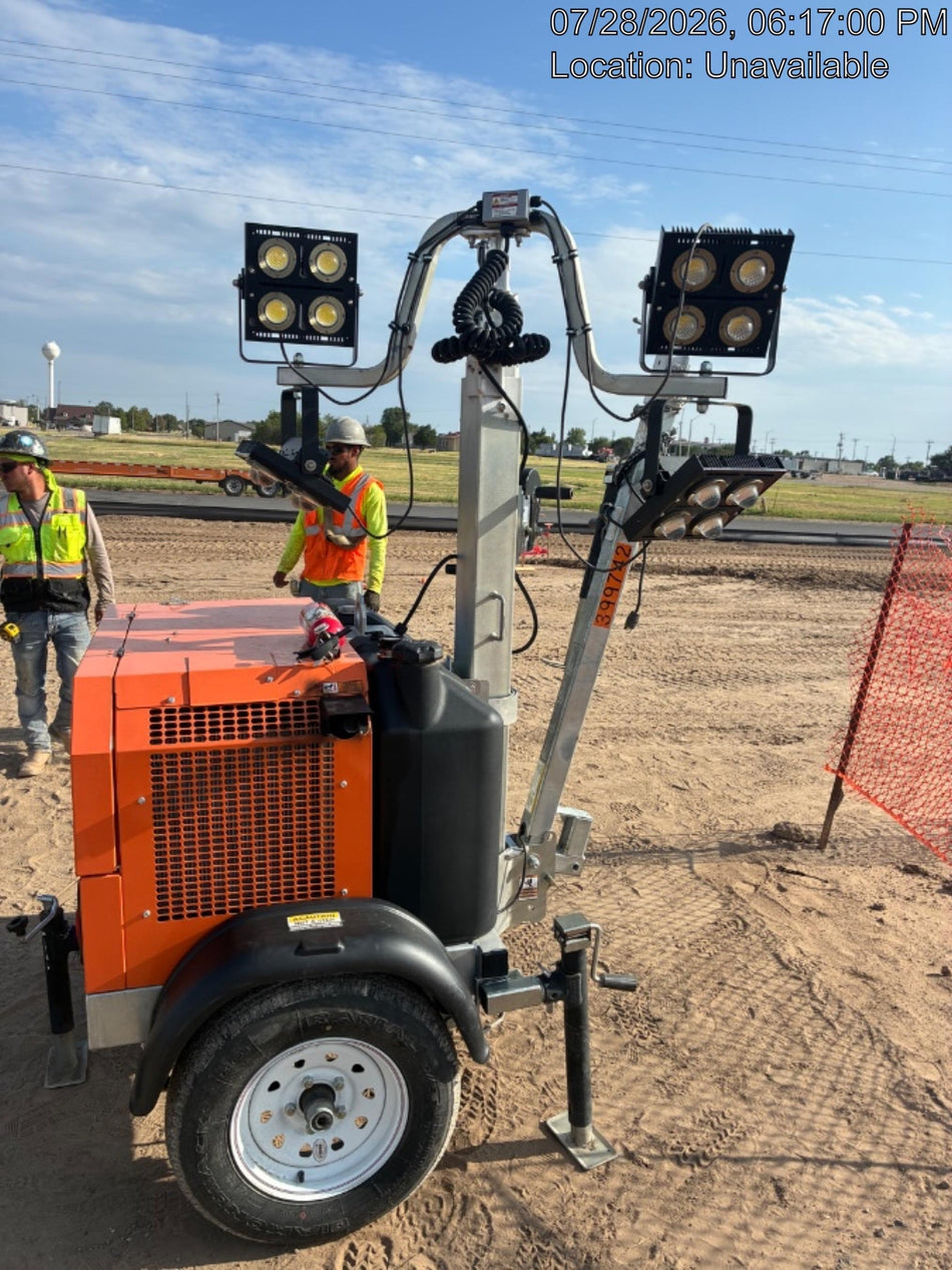 2024 Wanco WLTT-4MM4K Diesel, Deep Sea Controller, Shore Power Plug, Auto Start, (4) 350W LED Floodlights, 4kW Generator, 60 Gal Fuel Tank, 2" Ball, T3