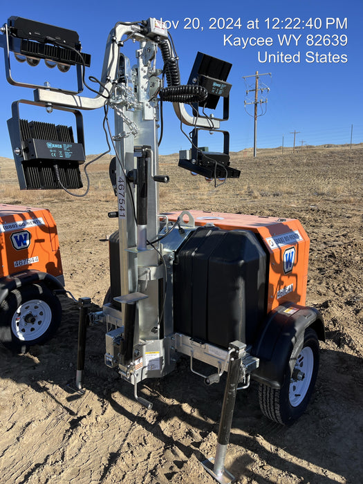 2024 Wanco WLTT-4MM4K Diesel, Deep Sea Controller, Shore Power Plug, Auto Start, (4) 350W LED Floodlights, 4kW Generator, 60 Gal Fuel Tank, 2" Ball, T3