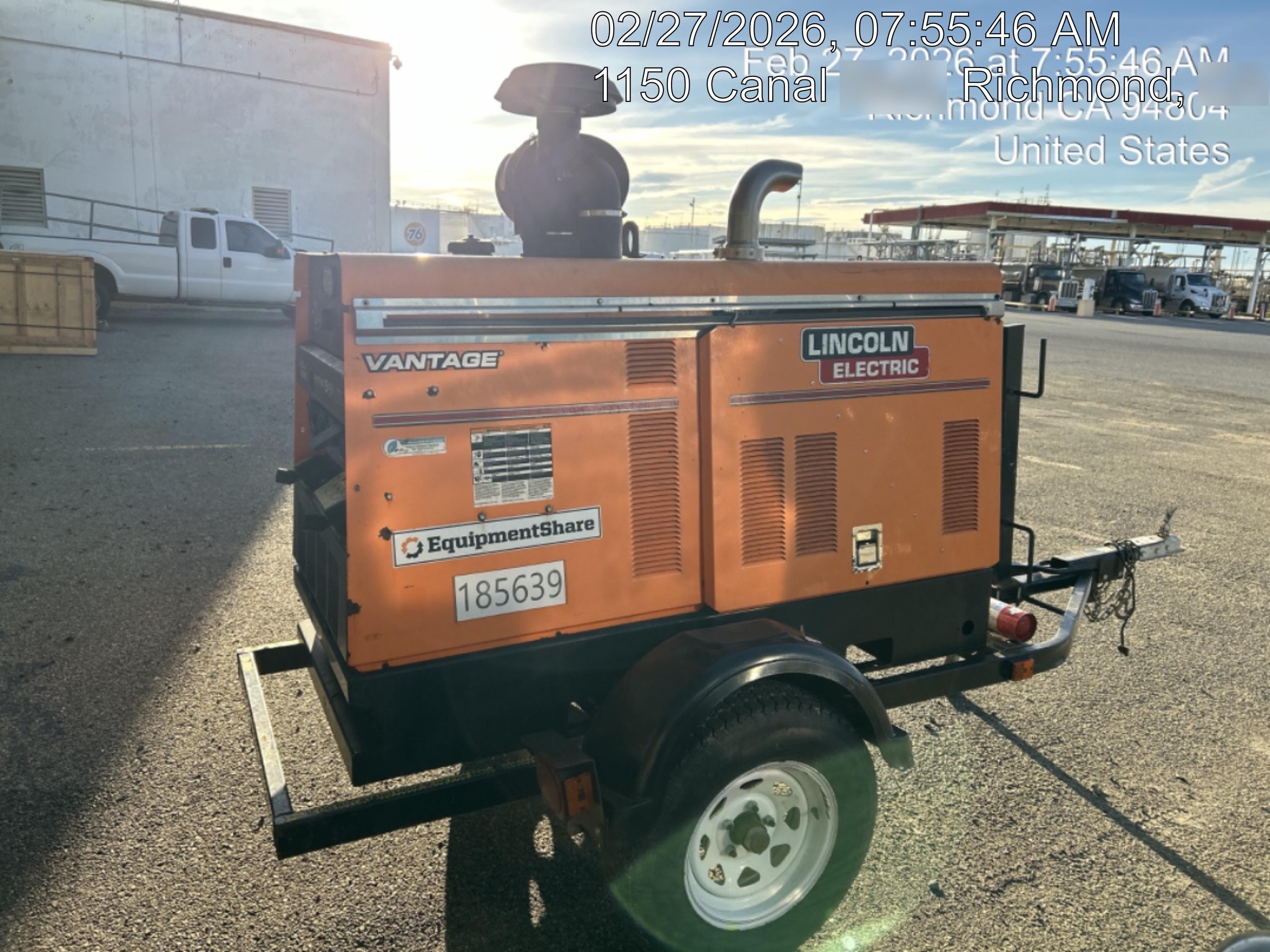 2021 Lincoln Electric Vantage 549X Ready Pak 3, ORANGE (includes trailer, cable rack, fender light kit)