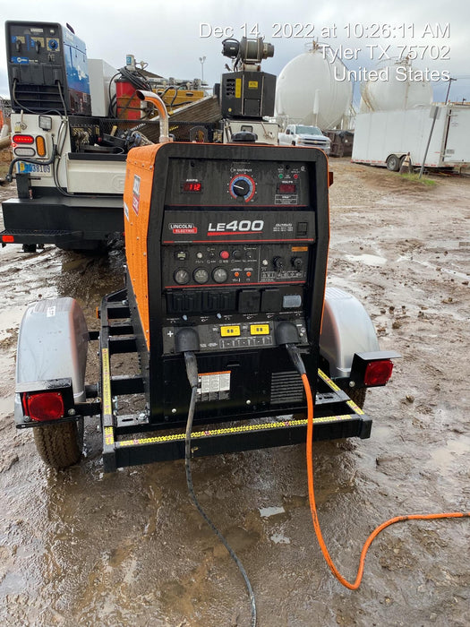 2022 Lincoln Electric LE400 Kubota V1505, Trlr, Cable Rack, Light Kit, ES Decals, T3