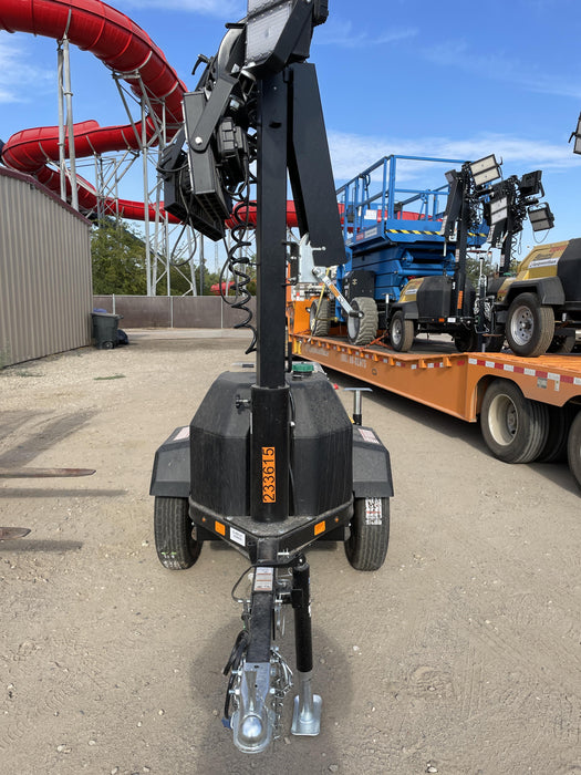 2022 Allmand NLV3GR (4) LED Light Fixture 350W, 23' Vertical Mast, 3kW Prime, Towable, Deep Sea L401, Leveling Jacks, Yanmar T4F 5.8hp