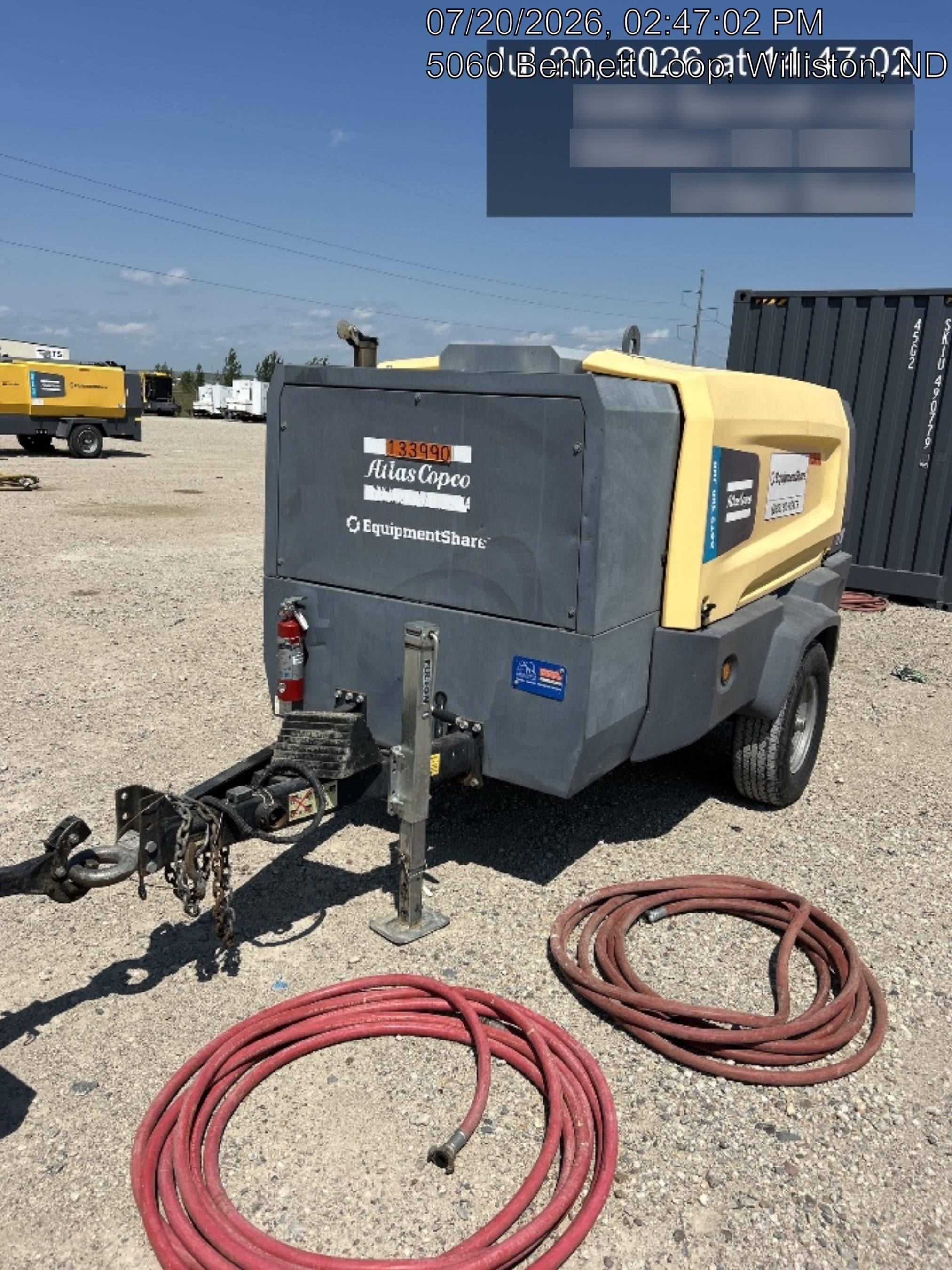 2021 ATLAS COPCO XATS 400 PFF