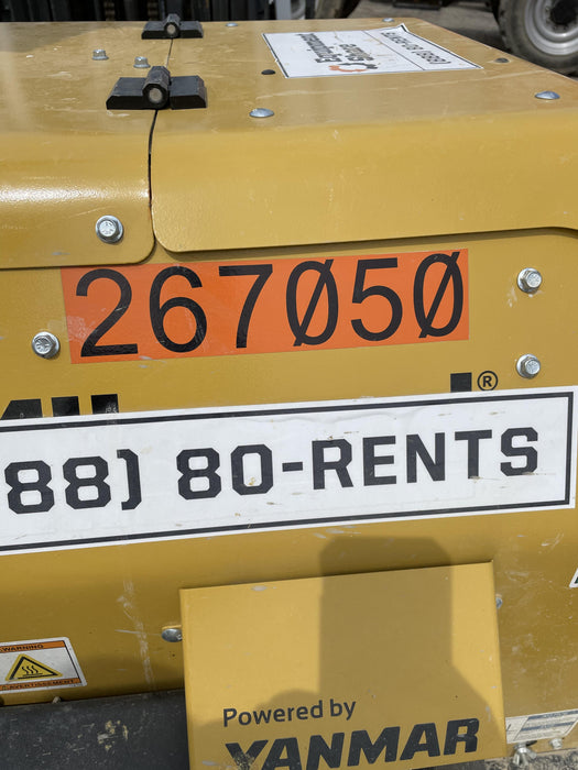 2022 Allmand NLV3GR (4) LED Light Fixture 350W, 23' Vertical Mast, 3kW Prime, Towable, ES Decals, T3