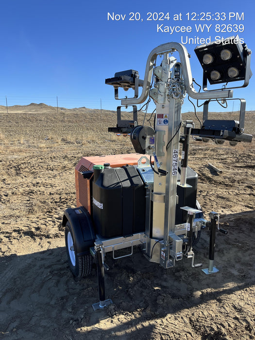 2024 Wanco WLTT-4MM4K Diesel, Deep Sea Controller, Shore Power Plug, Auto Start, (4) 350W LED Floodlights, 4kW Generator, 60 Gal Fuel Tank, 2" Ball, T3