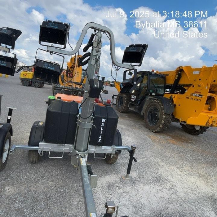 2025 Wanco WLTT-4MM4K Diesel, Mitsubishi L2E, 9.0HP @1800 rpm, Deep Sea Controller, Shore Power Plug, Auto Start, (4) 350W LED Floodlights, 4kW Generator, 60 Gal Fuel Tank, 2" Ball, T3