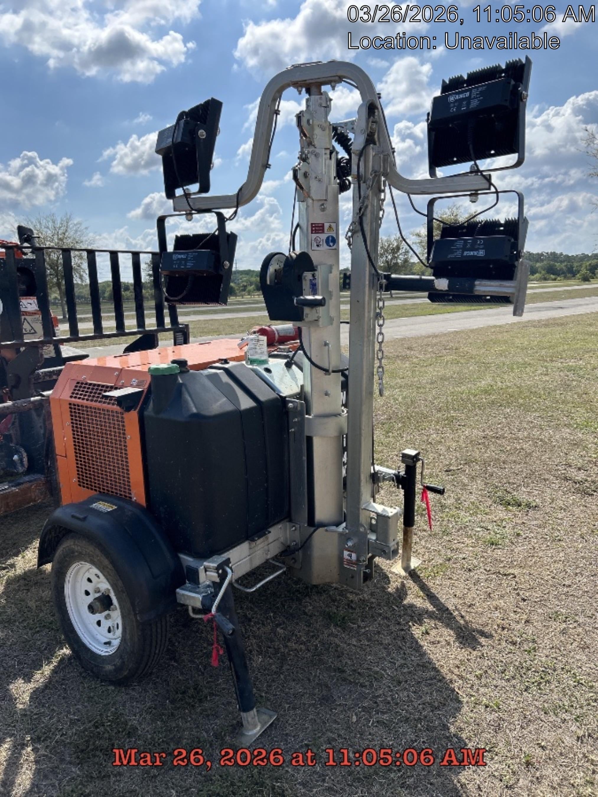 2025 Wanco WLTT-4MM4K Diesel, Mitsubishi L2E, 9.0HP @1800 rpm, Deep Sea Controller, Shore Power Plug, Auto Start, (4) 350W LED Floodlights, 4kW Generator, 60 Gal Fuel Tank, 2" Ball, T3