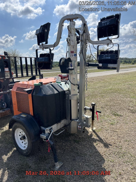 2025 Wanco WLTT-4MM4K Diesel, Mitsubishi L2E, 9.0HP @1800 rpm, Deep Sea Controller, Shore Power Plug, Auto Start, (4) 350W LED Floodlights, 4kW Generator, 60 Gal Fuel Tank, 2" Ball, T3