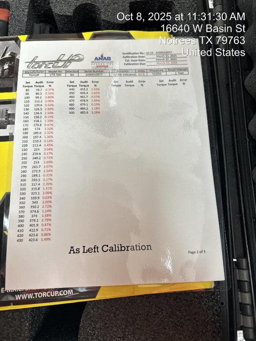 2022 TORCUP VT-500KIT