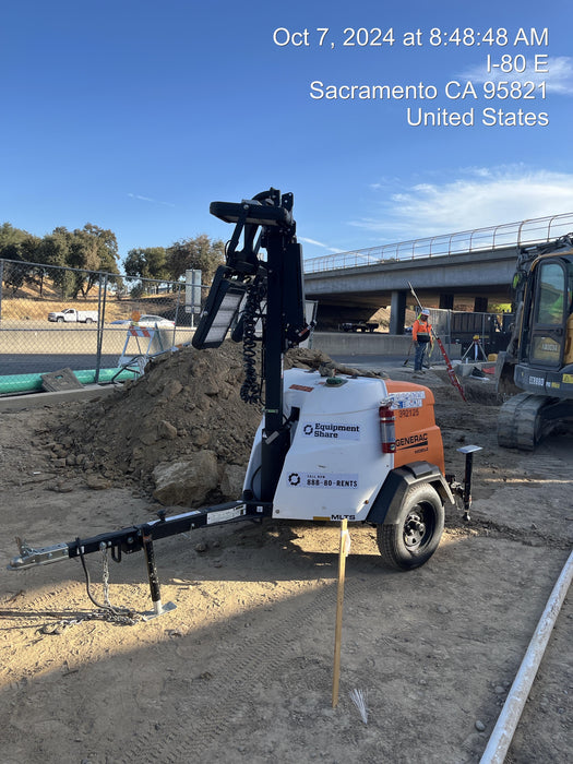 2024 Generac MLT2 Diesel, Flex Switch 120V Input, Powerzone Controller, 
(4) 320W LED Lights, 4kW Generator, 39.9 Gal Fuel Tank, 2" Ball, T3