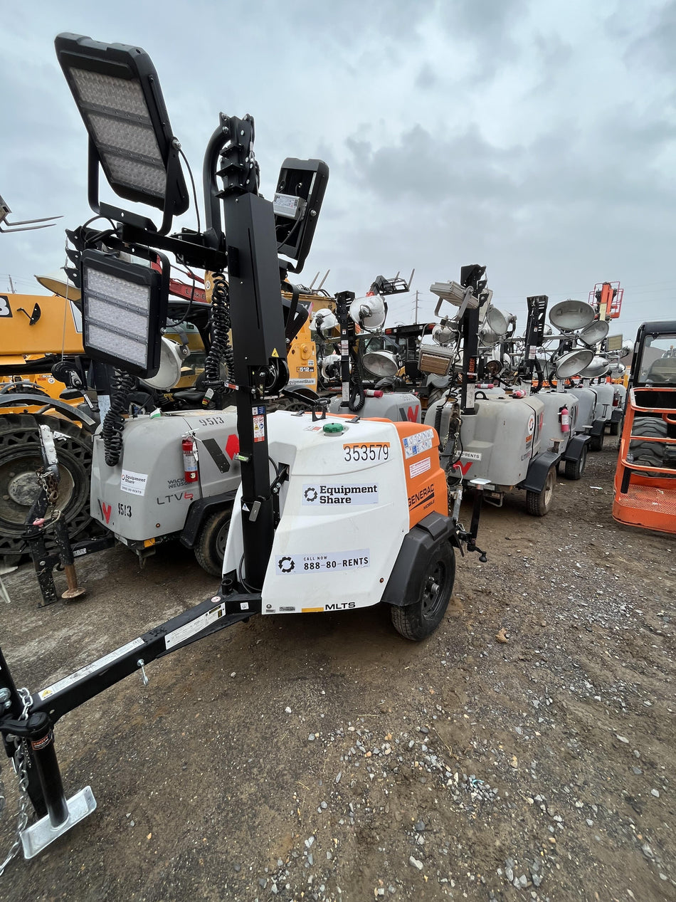 2023 Generac MLT2 Diesel, Flex Switch 120V Input, Powerzone Controller, (4) 320W LED Lights, 4kW Generator, 39.9 Gal Fuel Tank, 2" Ball, T3