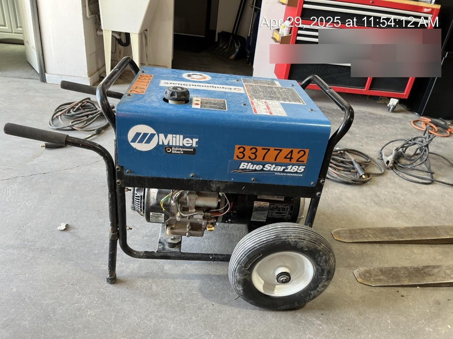 2023 Miller Electric Blue Star 185 Engine Driven Welder, Electric Start, 13 hp, Gas, 6,500 W Peak 907664