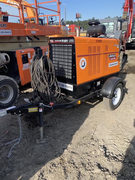 2021 Lincoln Electric Vantage 549X Ready Pak 3, ORANGE (includes trailer, cable rack, fender light kit)