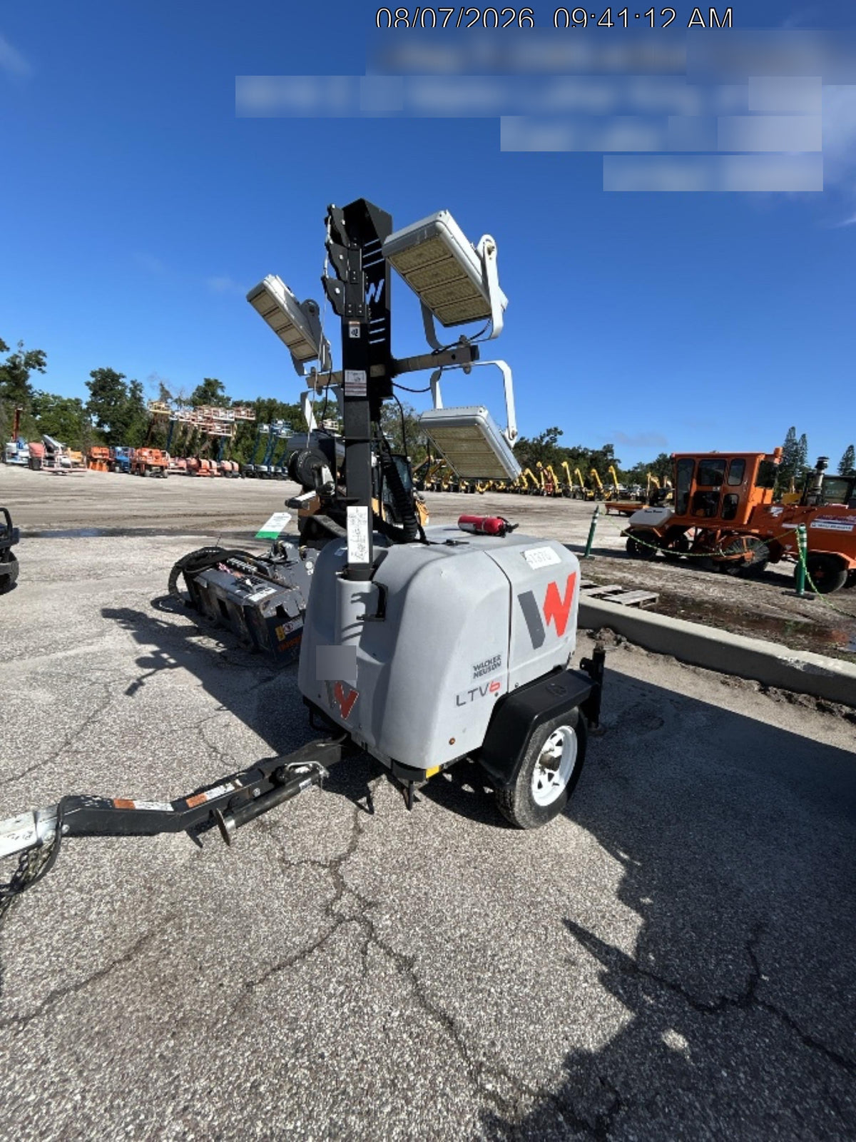 2019 Wacker Neuson LTV6K-LED LED Lighting, ES Track Hardware, Fuel Level Sensor