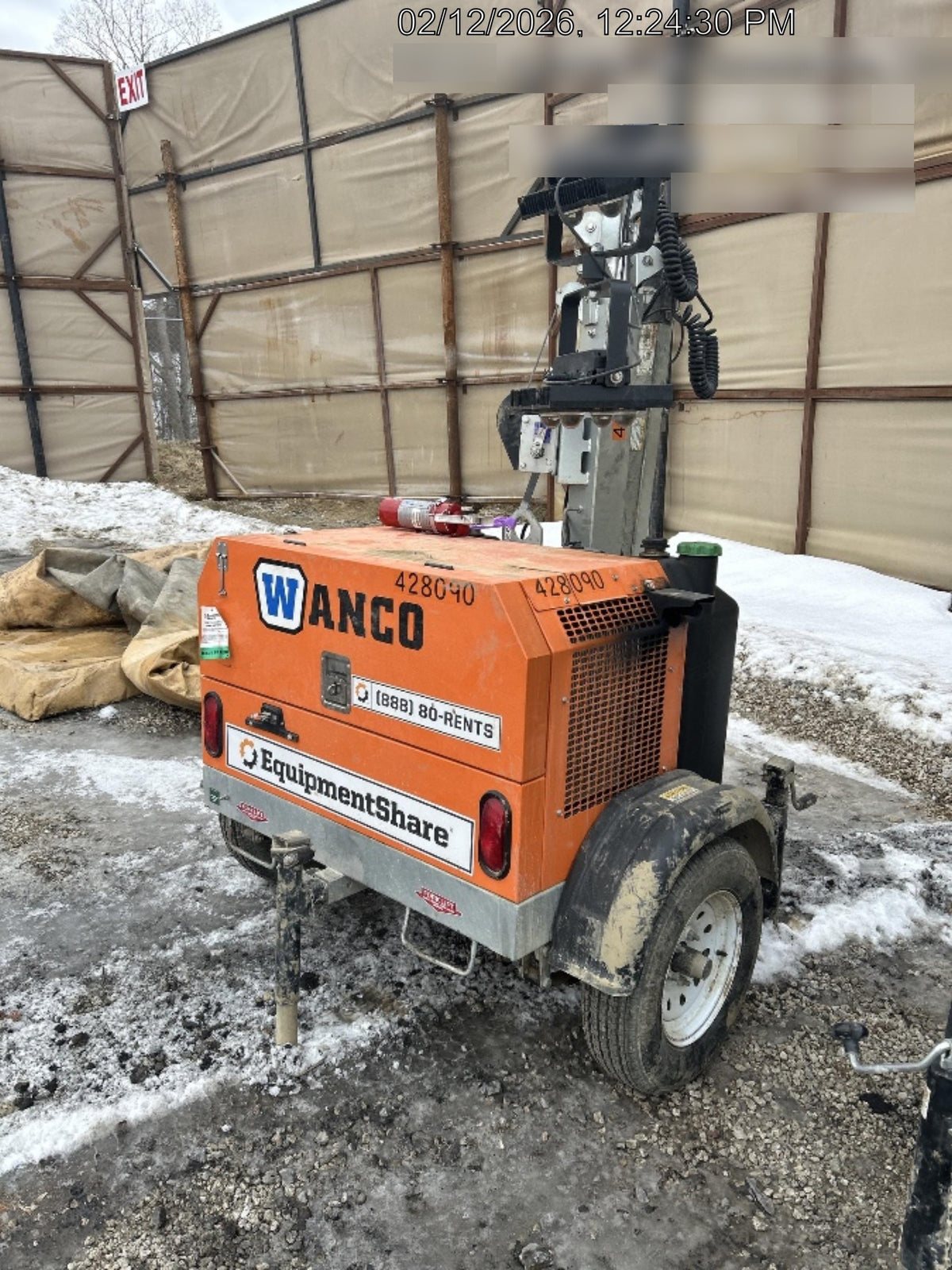 2024 Wanco WLTT-4MM4K Diesel, Deep Sea Controller, Shore Power Plug, Auto Start, (4) 350W LED Floodlights, 4kW Generator, 60 Gal Fuel Tank, 2" Ball, T3