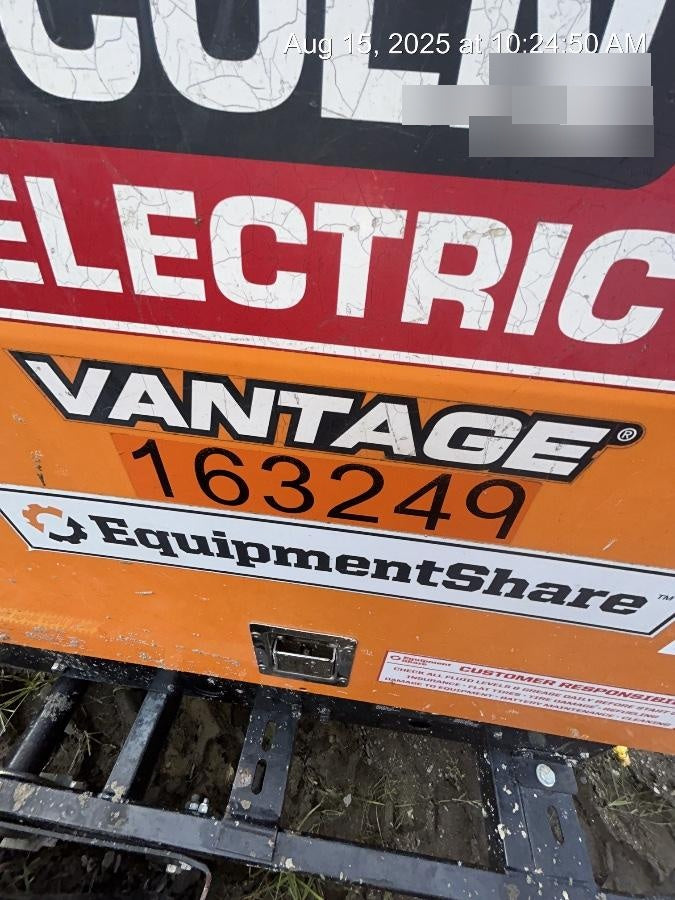 2021 Lincoln Electric Vantage 322 Vantage 322 Ready Pak 3 w/ Decals, ORANGE (includes trailer, cable rack, fender light kit) NO Telematics