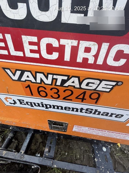 2021 Lincoln Electric Vantage 322 Vantage 322 Ready Pak 3 w/ Decals, ORANGE (includes trailer, cable rack, fender light kit) NO Telematics