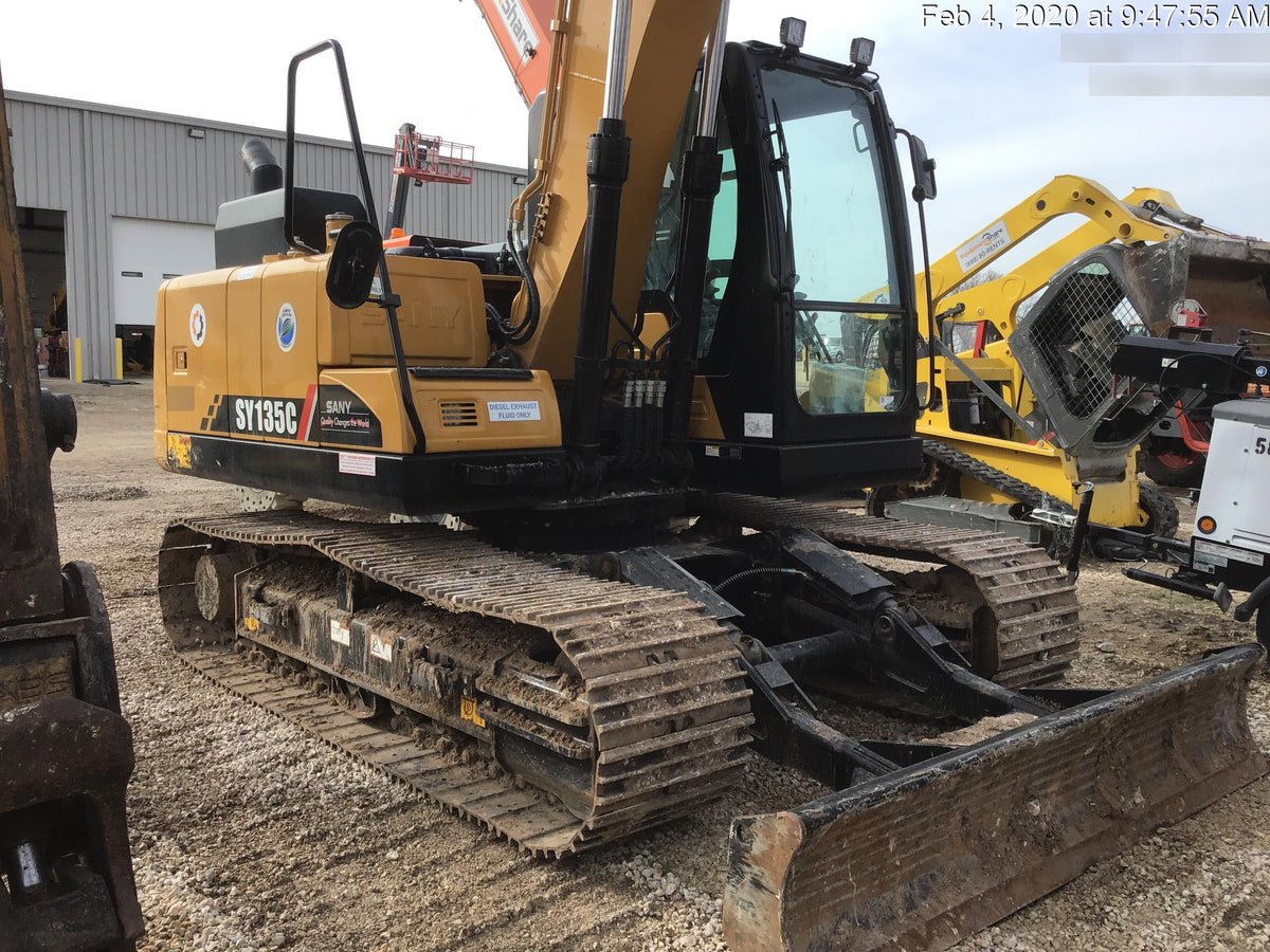 Sany SY135C SY135 Tier 4 - Cab, Hydraulic QC,  Buckets: 36" , Hydraulic Hammer 1,500 lb impact class