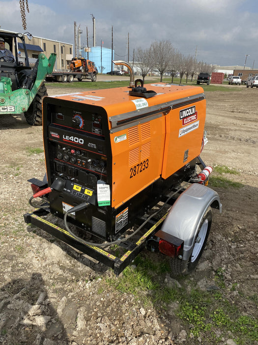 2022 Lincoln Electric LE400 Kubota V1505, Trlr, Cable Rack, Light Kit, ES Decals, T3