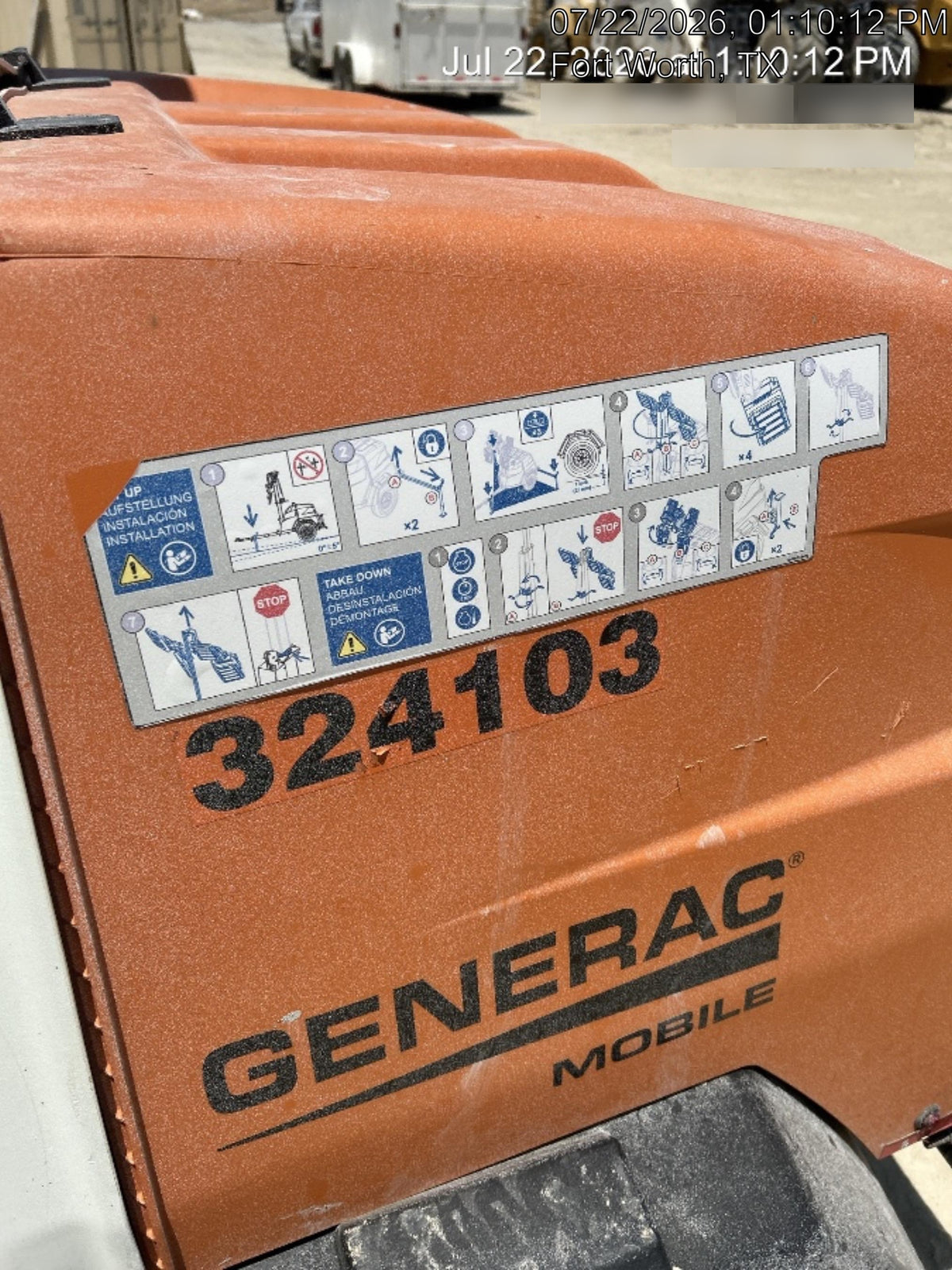 2023 Generac MLT2 Diesel, Flex Switch 120V Input, Powerzone Controller, (4) 320W LED Lights, 4kW Generator, 39.9 Gal Fuel Tank, 2" Ball, T3