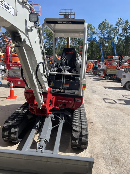 2022 Takeuchi TB235-2R Canopy, Rubber Tracks, Manual QC