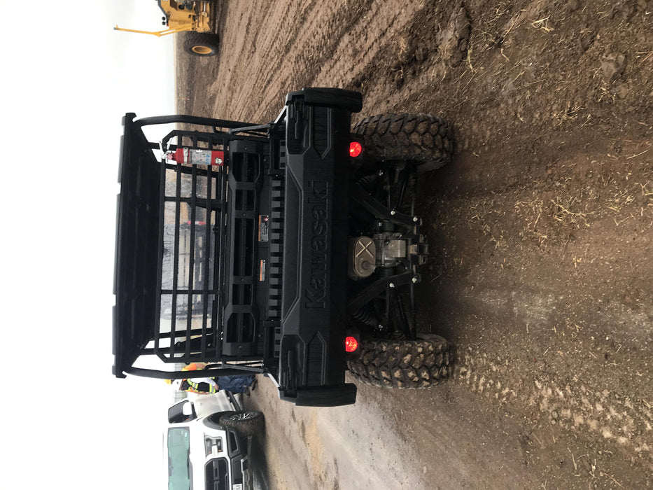 2019 Kawasaki Mule PRO-DXT Standard Options, Backup Alarm, Beacon, Plastic Hard Top, Poly Windshield, Horn Kit