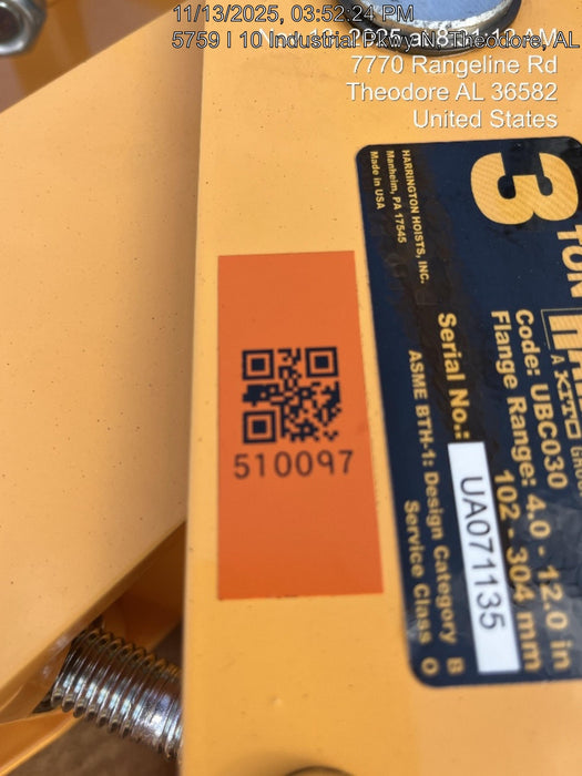 2025 HARRINGTON UBC030