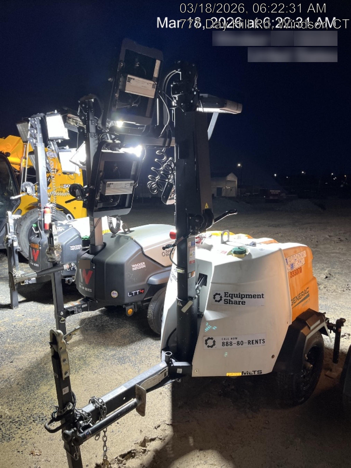 2023 Generac MLT2 Diesel, Flex Switch 120V Input, Powerzone Controller, (4) 320W LED Lights, 4kW Generator, 39.9 Gal Fuel Tank, 2" Ball, T3