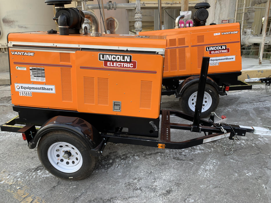 2021 Lincoln Electric Vantage 549X Ready Pak 3, ORANGE (includes trailer, cable rack, fender light kit)