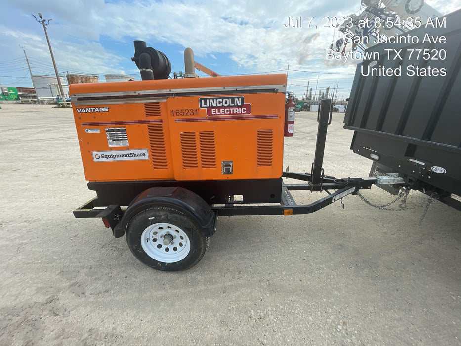 2021 Lincoln Electric Vantage 549X Ready Pak 3, ORANGE (includes trailer, cable rack, fender light kit)