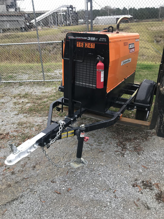 2021 Lincoln Electric Vantage 322 Vantage 322 Ready Pak 3 w/ Decals, ORANGE (includes trailer, cable rack, fender light kit) NO Telematics