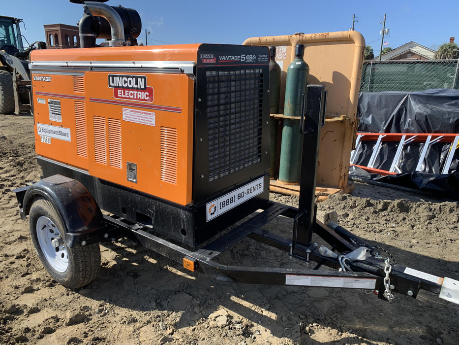 2021 Lincoln Electric Vantage 549X Ready Pak 3, ORANGE (includes trailer, cable rack, fender light kit)