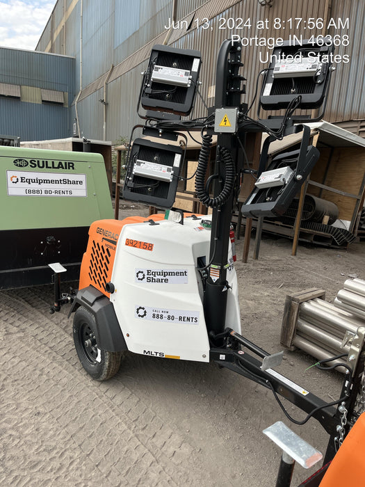 2024 Generac MLT2 Diesel, Flex Switch 120V Input, Powerzone Controller, 
(4) 320W LED Lights, 4kW Generator, 39.9 Gal Fuel Tank, 2" Ball, T3