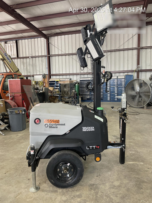 2024 Wacker Neuson LTT4 Diesel, Kohler KDW702, Deep Sea Controller, Auto Start, LED 320W, Bypass Outlet, T3