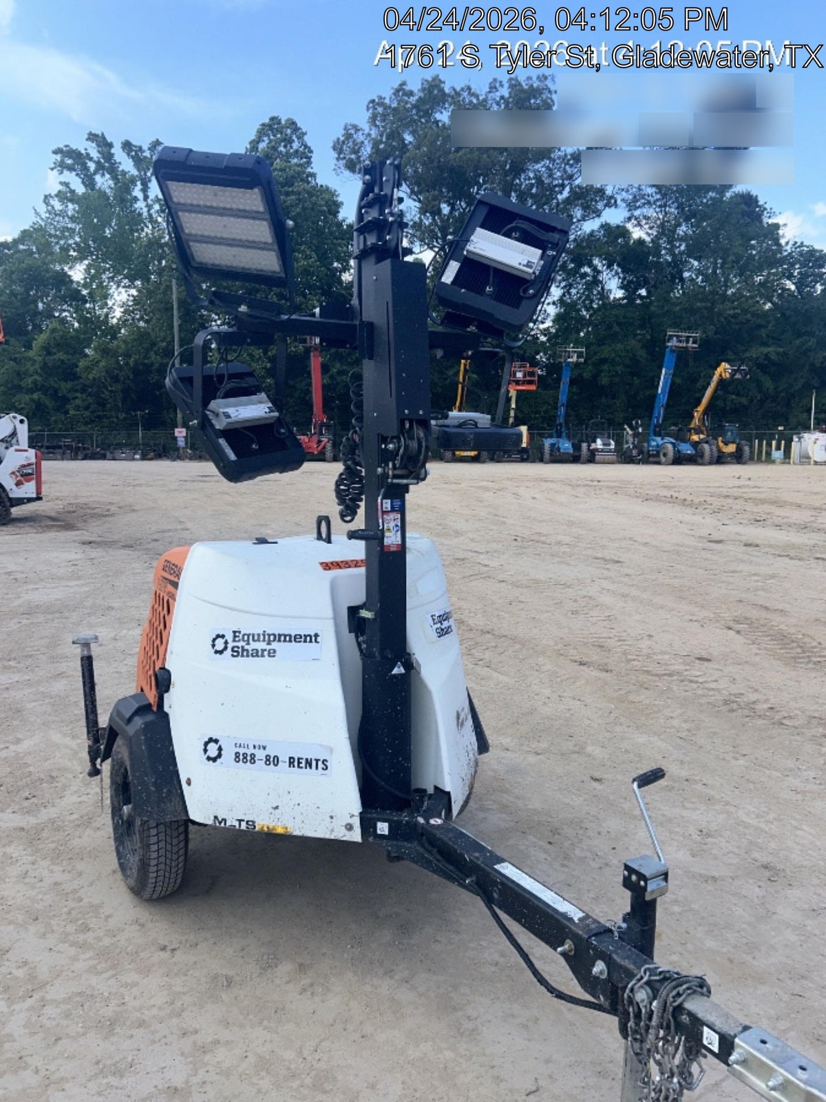 2024 Generac MLT2 Diesel, Flex Switch 120V Input, Powerzone Controller, 
(4) 320W LED Lights, 4kW Generator, 39.9 Gal Fuel Tank, 2" Ball, T3